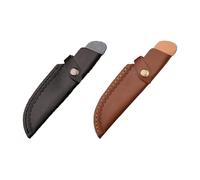 Leather Knives Sheath for Belt - Folding Knives Sheath, Leather Knives Sheath, Multi Tool Knives Holster with Snap Closure Knives Sheath with Belt Loop for Folding Knives
