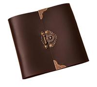 Leather Lock Wedding Guest Book/black Scrapbook Album Gift Set/Photo Book(L)