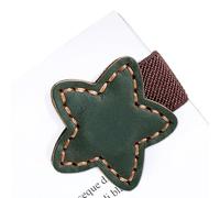 Leather Magnetic Bookmark, Pentagram Magnetics Buckle, Handmade Leather Page Marker, Strong Hold Books Clip, Ideal for Women, Men, Students, Teachers, Book Lovers, Brown, Coffee, Green, Red, Blue