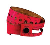 Leather Measuring Ruler - Leather Wrist Ruler for Accurate Sizing, Marker Storage Sizer Tool with Convenient Wrap Design, Useful Gear for Crocheting Knitting Embroidery Weaving Stitching Crafts