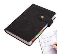 Leather Notebook, 2025 Monthly and Daily Planner Book, 5.71in 365 Days Event Planner Notepad, Organized Layout Perfect for Work, Study and Business Schedules