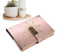 Leather Notebook Journal - Cuaderno de piel sintética de 300 páginas con Password Pen - Locking Notebook Journal for Teens Women Adults Home Office School Dorm Travel Birthday Christmas Gift