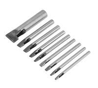 Leather Oval Shape Hole Punch Kit Professional 9pcs High Carbon Steel Hollow DIY Tool for Shoes Handbags Belts Wallets Leather Crafting
