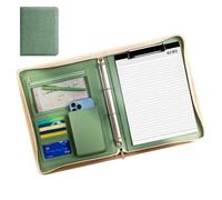 Leather Padfolio, Travel Organizer Pouch for Tablets, PU Business Folio with A4 Notepad, Resume Binder Folder, A4 Document Holder, Legal Pad Organizer for Men and Women, 53x34.5cm