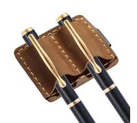 Leather Pen Holder, Portable Pen Clip, Wear Resistant Loop Design, Notebook Pencil Holder Clip for Office School Classroom Conference Pharmacy Laboratory Outdoor Travel, Secure Grip, Compact Carry