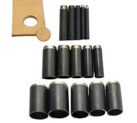 Leather Punch Set - 15 Piece Hollow Hole Punch Kit, Heavy Duty Punching Tool Set | Chrome Vanadium Steel Construction, Cobbler Tailor Crafting Equipment, Costume Shoe Bag Creation, Precise Upholstery