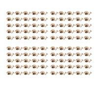 Leather Rivets Kit | 18mm Non - Corrosive Iron Studs for Wristbands/Hats/Belts | DIY Leather Craft Accessories with 200 Pieces (Gold)