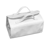 Leather Roll-Up Makeup Bag, 4-in-1 Foldable Cosmetic Organizer, Waterproof Travel Makeup Storage, Toiletry Bag with Multiple Pouches for Women & Girls 24x12cm