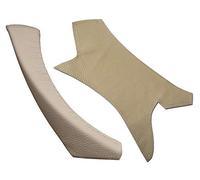 Leather Steering Funda beige para manija interior de puerta para BMW Serie 3 E90 E91 E92 y M3: reemplazo de cubierta de manija de puerta de cuero beige