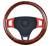Leather Steering Wheel Cover - Artificial Leather Steering Wheel Protector, Automotive Interior Solution, with Easy Handling | Anti-Slip Transpirable Universal Car Accessory for Diverse Car