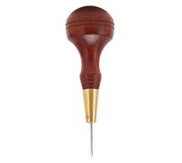Leather Stitching Awl Professional 3mm Rhombus Steel Leather Sewing Awl Tool for Leathercraft DIY Handcraft Strong Penetration Easy Grip Rosewood Handle Durable Leather Working