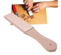 Leather Strop, Double-Sided Strop Block, 10.83 inches, Sharpener Tool with Ergonomic Handle, Premium Cutter Honing Board for Sharpening and Polishing, Kitchen Knives, Chefs Woodworking Chisels
