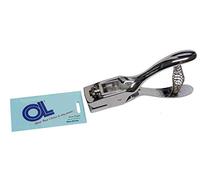 Leather Tool Una ranura perforadora de 15 mm x 3 mm agujero tarjeta de identificación insignia de mano perforadora etiqueta de PVC A2