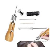 Leather Tooling Kit - Complete Crafting Tool Set, Professional Heavy-Duty Sewing Supplies, Punch, Stamp, And Carving Accessories, Multi-Purpose Leatherworking | Craft Tools For Purse Bag Sofa Seat