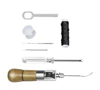 Leather Tooling Kit - Professional Heavy-Duty Leatherworking Tools, Crafting Sewing Supplies, Durable Punching, Carving, And Stamping Set | Complete Accessory For Seat Sofa Purse Bag Tent Couch Boot