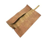 Leather toolRoll - 39×25×0.5cm PU Leather toolOrganizer, Portable Wrench Storage Bag | Vintage Roll Up toolPouch for Mechanics, Electricians, Woodworkers, Plumbers and DIY Repair Projects, Heavy Du