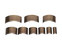 Leather V Shape Punch DIY Tool Set Tail Cut Puncher Belt Perforated Accessory Round Punch Christmas Gifts (Juego de 9 piezas semicírculo poco profundo A30)