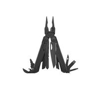 LEATHERMAN 830278, multiherramienta resistente con cortadores de alambre reemplazables de primera calidad y tijeras de acción de resorte, negro con funda Molle