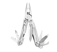 Leatherman Bolster Multiherramienta, 13-en-1 con Alicates, Navaja 420HC, Clip de Bolsillo - Acero Inoxidable Ligero