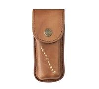Leatherman funda Heritage, talla M, para el modelo Micra , de cuero, con cierre a presión y marca Leatherman, en marrón