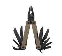 Leatherman Rebar - Multi-Tool with 17 All-Locking Tools Built-in, Multipurpose Tool for DIY and Camping, Made in The USA with 100% Stainless Steel, in Brown Coyote and a Nylon Holster