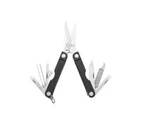 Leatherman Micra, Jet Black | Llavero Multiherramienta de Acero Inoxidable con Tijeras de Resorte y 9 Herramientas