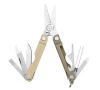 Leatherman Micra - Llavero Multiherramienta de Acero Inoxidable con Tijeras de Resorte y 9 Herramientas, Cappuccino