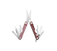 Leatherman Micra, Rosa Jaspeado | Llavero Multiherramienta de Acero Inoxidable con Tijeras de Resorte y 9 Herramientas