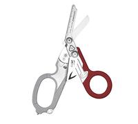Leatherman Raptor Rescue - Cizalla Plegable de Emergencia con Corta Correas y Rompe Cristales - Tijera de Emergencia Médica, Granate