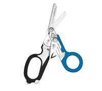 Leatherman Raptor Rescue - Cizalla Plegable de Emergencia con Corta Correas y Rompe Cristales - Tijera de Emergencia Médica, Negra/Azul
