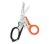 Leatherman Raptor Rescue - Cizalla Plegable de Emergencia con Corta Correas y Rompe Cristales - Tijera de Emergencia Médica, Naranja/Negro con Funda Multiusos