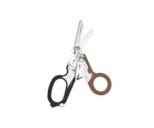Leatherman Raptor Rescue, Coyote Tan/Negro con Funda Molle | Cizalla Plegable de Emergencia con Corta Correas y Rompe Cristales, Tijera de Emergencia Médica
