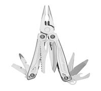 Leatherman Sidekick - Multiherramienta de bricolaje con 14 herramientas, con bloqueo, sierra, alicates, destornilladores y un abrebotellas, en acero inoxidable con una funda de nylon