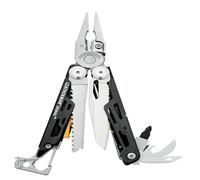 Leatherman Signal Multiherramienta - 19 Herramientas Para Camping y Supervivencia, Plata con Funda de Nylon