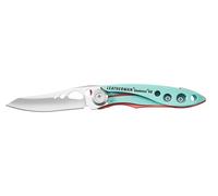 Leatherman Skeletool KB - Navaja con Hoja de Acero Inoxidable y Abrebotellas, Azul y Rosa