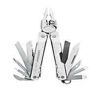 Leatherman Super Tool 300 - Multiherramienta 19 en 1 con Todas Las Funciones de Bloqueo, Plateada con Funda Molle