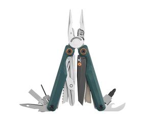 Leatherman Wave Alpha, Cascadia | Hoja de acero MagnaCut, ergonomía mejorada, tijeras exteriores grandes y empuñaduras de G10 con patrón topográfico