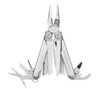 Leatherman Wave+ Multiherramienta - 18 en 1 Herramienta de Acero Inoxidable Resistente con Navaja, Alicates y Cortaalambres, Made in USA, Acero Inoxidable, con Funda Nylon
