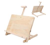 Leatikall Large Beech Wood Desktop Easel, Adjustable Wooden Tabletop Easel, Painting and Displaying Artwork for Artists and Beginners