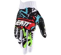 Leatt 1.5 GripR Zebra Guantes de motocross, Negro/Blanco/Rojo/Azul, Talla S