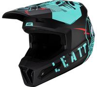 Leatt 2.5 Casco de motocross, negro-azul, tamaño 2XL para Hombres
