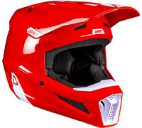 Leatt 2.5 Solid V26, casco de motocross L female Rojo/Blanco