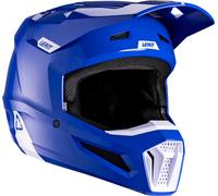 Leatt 2.5 Solid V26, casco de motocross M female Azul/Blanco