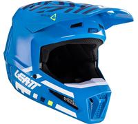 Leatt 2.5 V24 Cyan Casco de motocross, blanco-turquesa-azul, tamaño L para Hombres