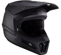 Leatt 2.5 V24 Stealth Casco de motocross, negro, Talla M (57/58)