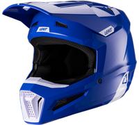 Leatt 2.5 Solid V26, casco de motocross M female Azul/Blanco