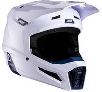 Leatt 2.5 V26 Casco de motocross, blanco/azul, Talla S (55/56)