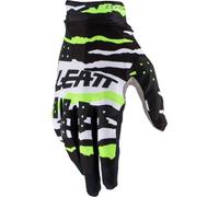 Leatt 2.5 X-Flow Tiger Guantes de motocross, Negro/blanco/neón amarillo, Talla XL