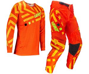 Leatt 3.5 Citrus, conjunto jersey/pantalón textil S male Naranja/Amarillo
