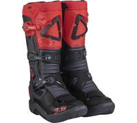Leatt 3.5 Logo Botas de motocross, Gris/negro/rojo, Talla 43